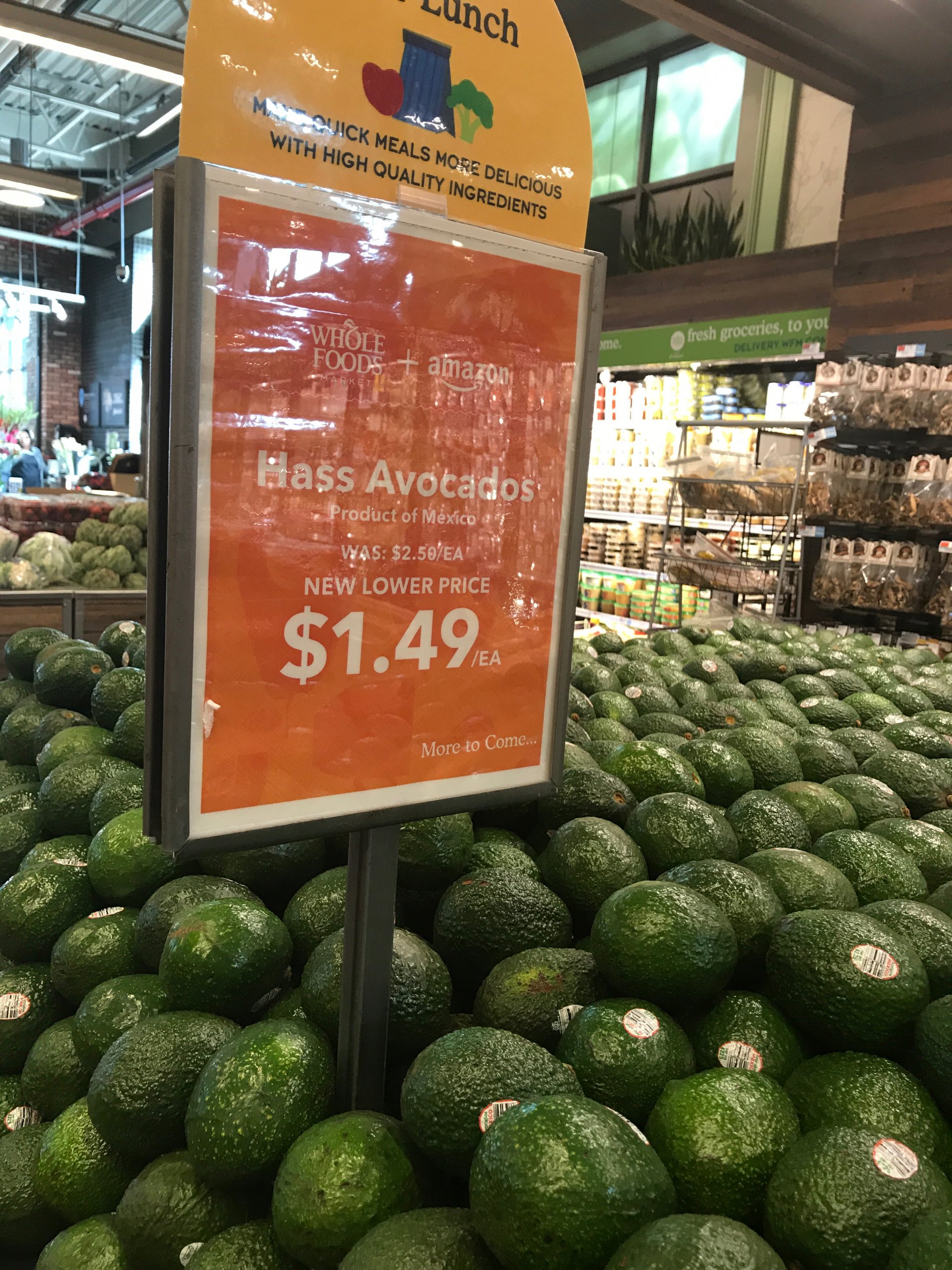 Initial observations of the Amazon-Whole Foods marraige